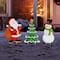 Glitzhome&#xAE; 2ft. Metal Santa, Snowman &#x26; Tree Yard Stake Set